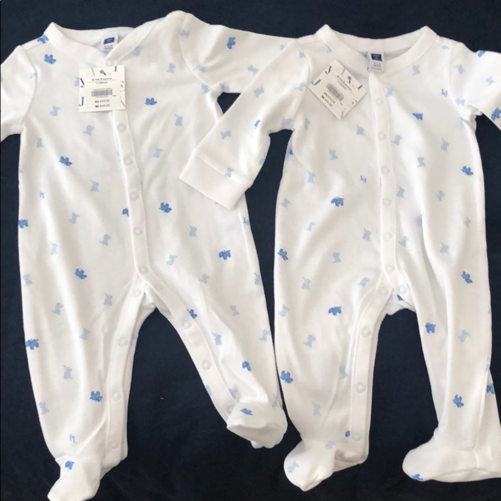 Blue elephant onesie